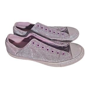 All Star Pink Glitter Converse Chuck Taylor Size 12 Womens/Mens 10 Low Top Shiny